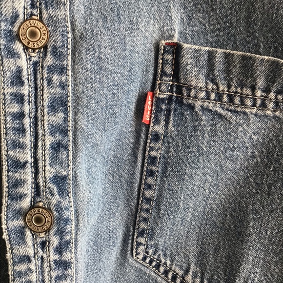 Levi’s Vintage Red Tab Blue Denim Shirt - Picture 3 of 4